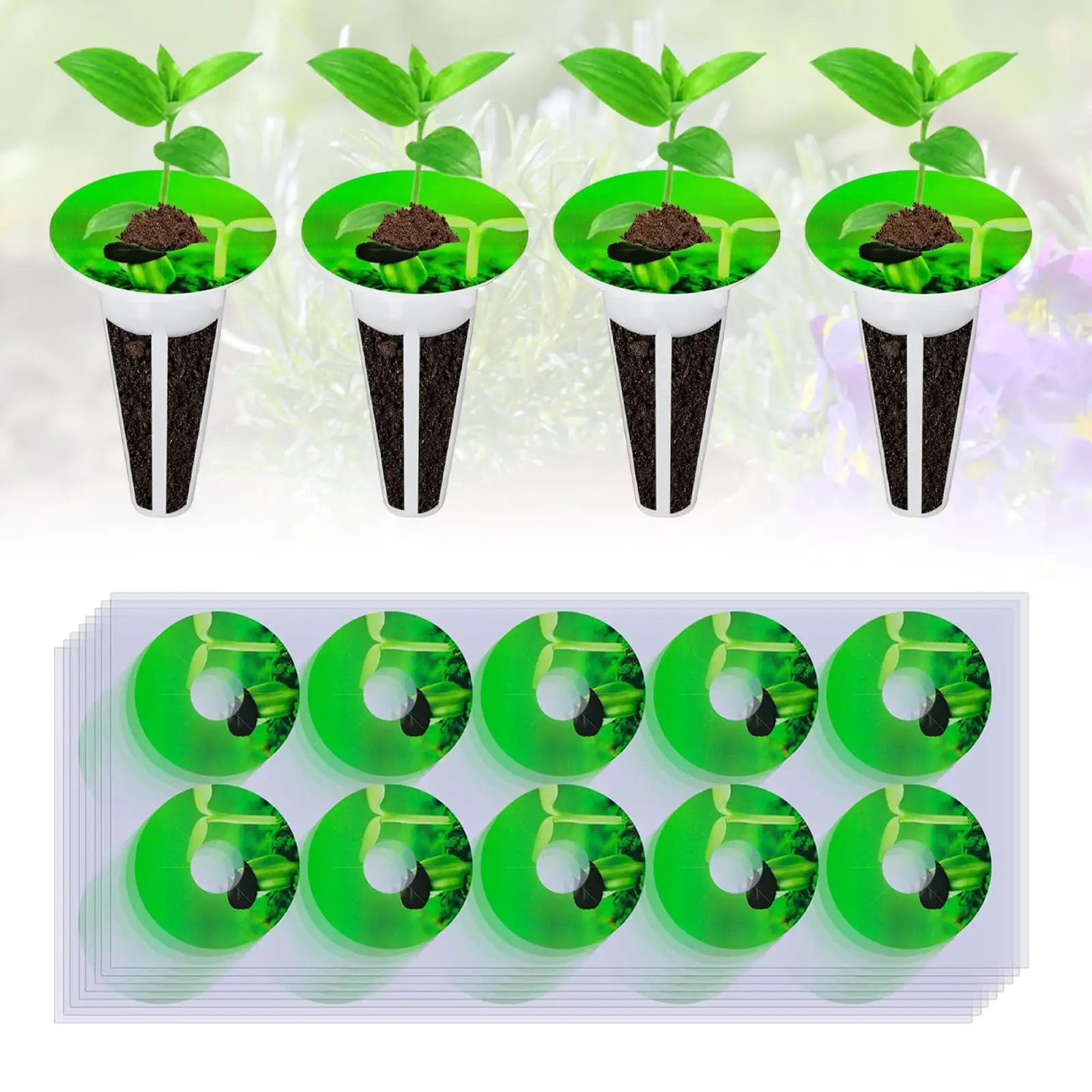 100x Hydroponic Plant Labels Seed Pot Labels Sticker for Mark Plants and Understand Plant Growth