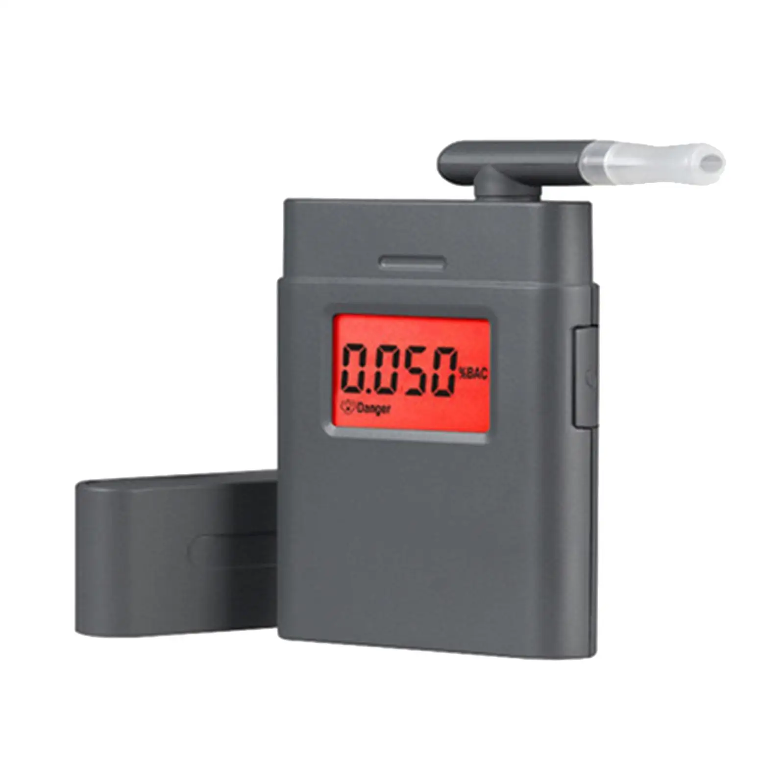 Portable Digital Alcohol Tester with Multiple Nozzles Lightweight 77x56x14mm Quick Response and Resume, Breath Checker