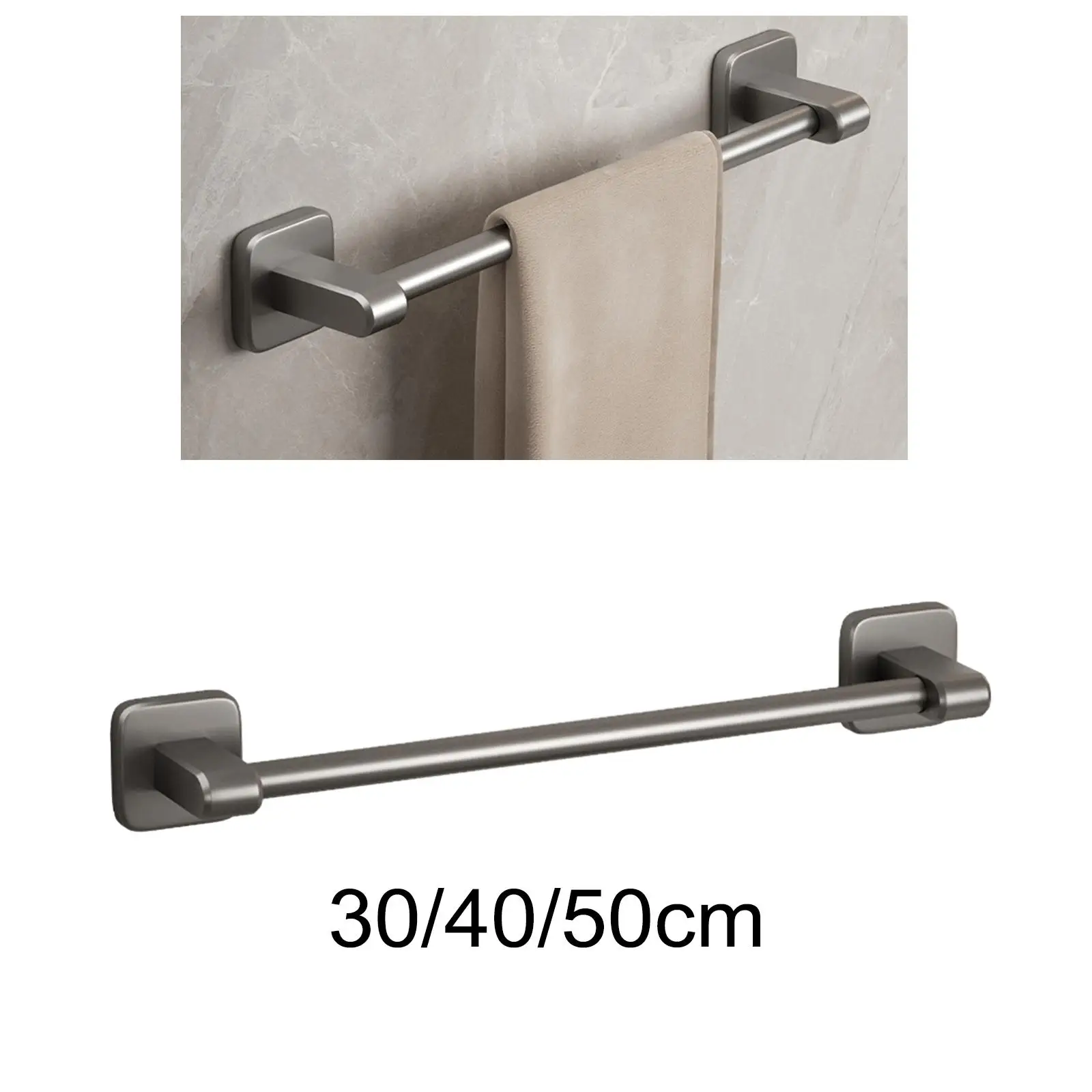 Towel Rack Holder Towel Bar for Bathroom Multi Function Space Saving Wall Mounted Towel Hanging Rod Towel Shelf for Bathroom