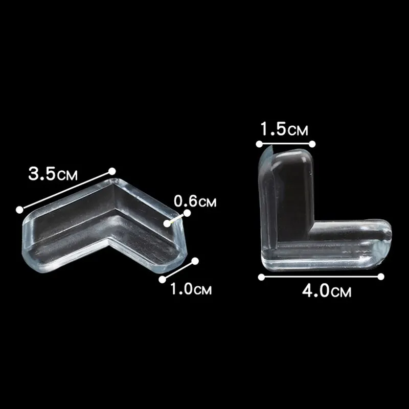 Title 5, 4/12PCS Transparent Anti Kollision Winkel PVC P...