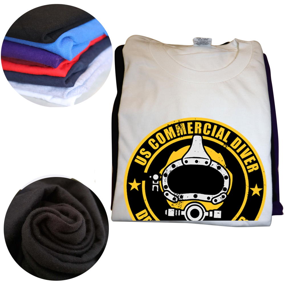 Uns kommerzielle Mode T-Shirts Taucher Abenteuer Sport männliche Grafik Tops Rundhals ausschnitt Kurzarm Wasser T-Shirt Tauchen – Detail 4