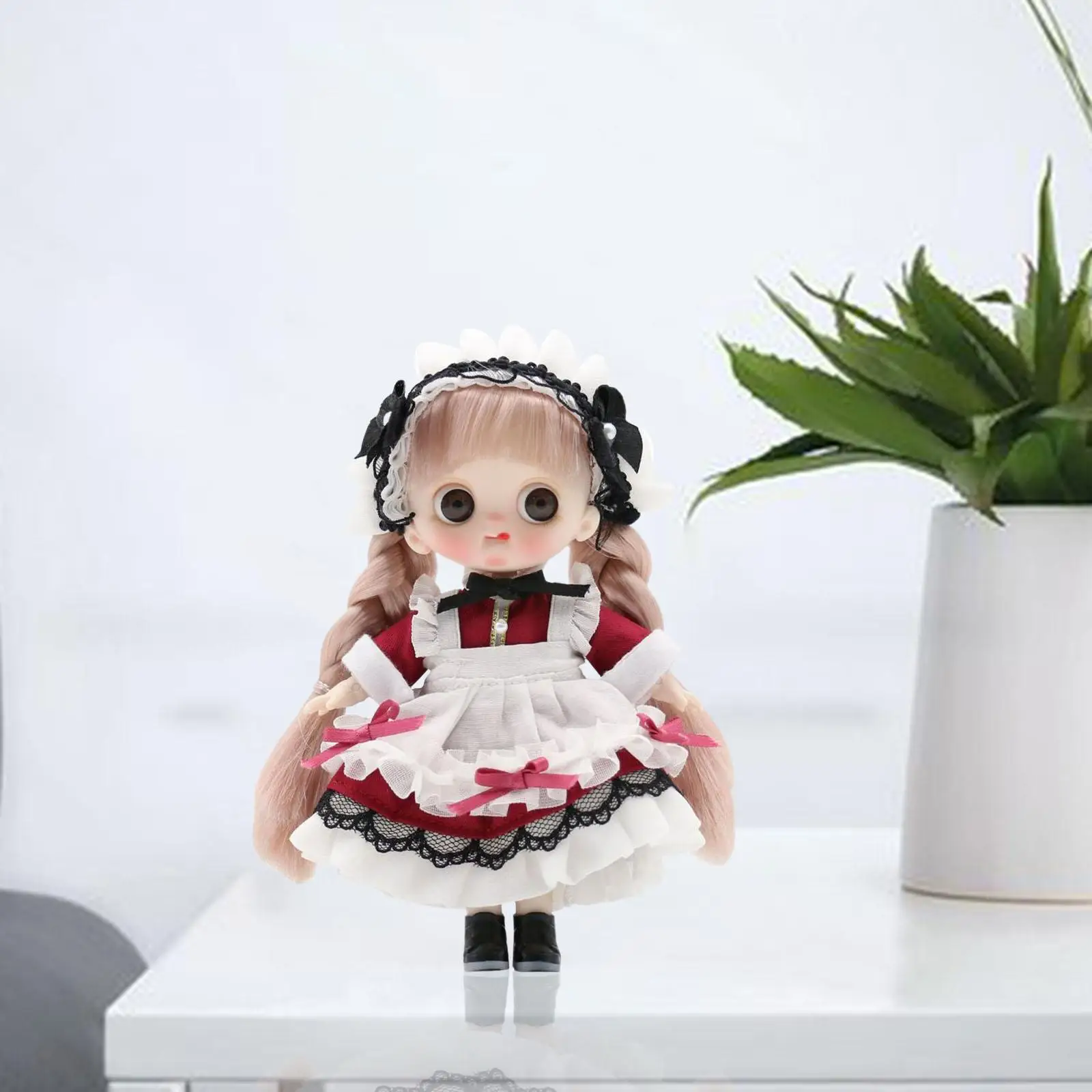 Ball Jointed Baby Doll Bendable Little Doll Fashion Dress DIY Toy Dress up Accessories Makeup Doll for Graduation Birthday Gifts