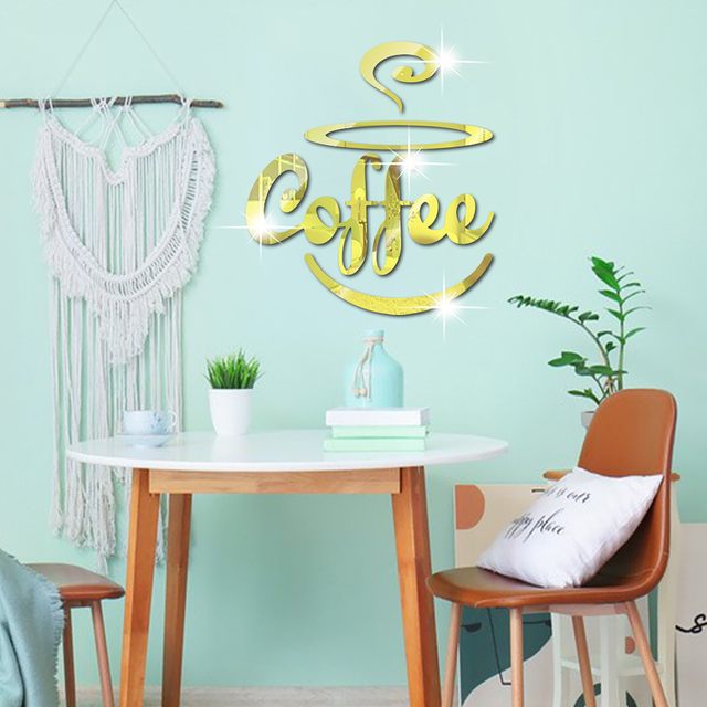 Wall Words Decorations for Living Room Peel And Stick Arch Decal Arrival  Tea Mugs Coffee Coffee Decal Sticker Beautiful Art Design Wall Home Decor Sticky  Tiles for Walls Bathroom 