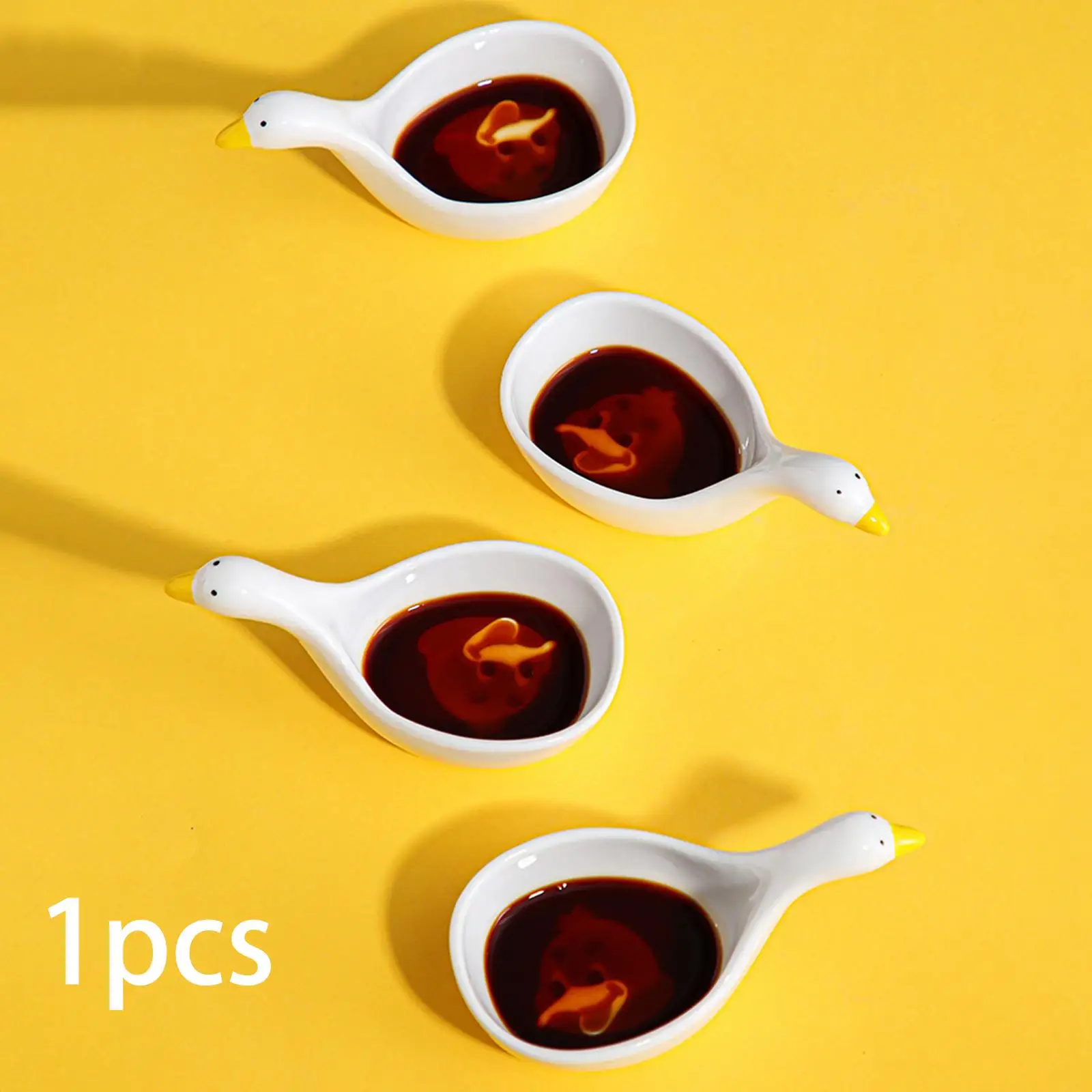Ceramic Soy Sauce Dipping Bowls Reusable Chutney Cup Seasoning Dish Serving Bowl for Kitchen Camping Ketchup BBQ Picnic