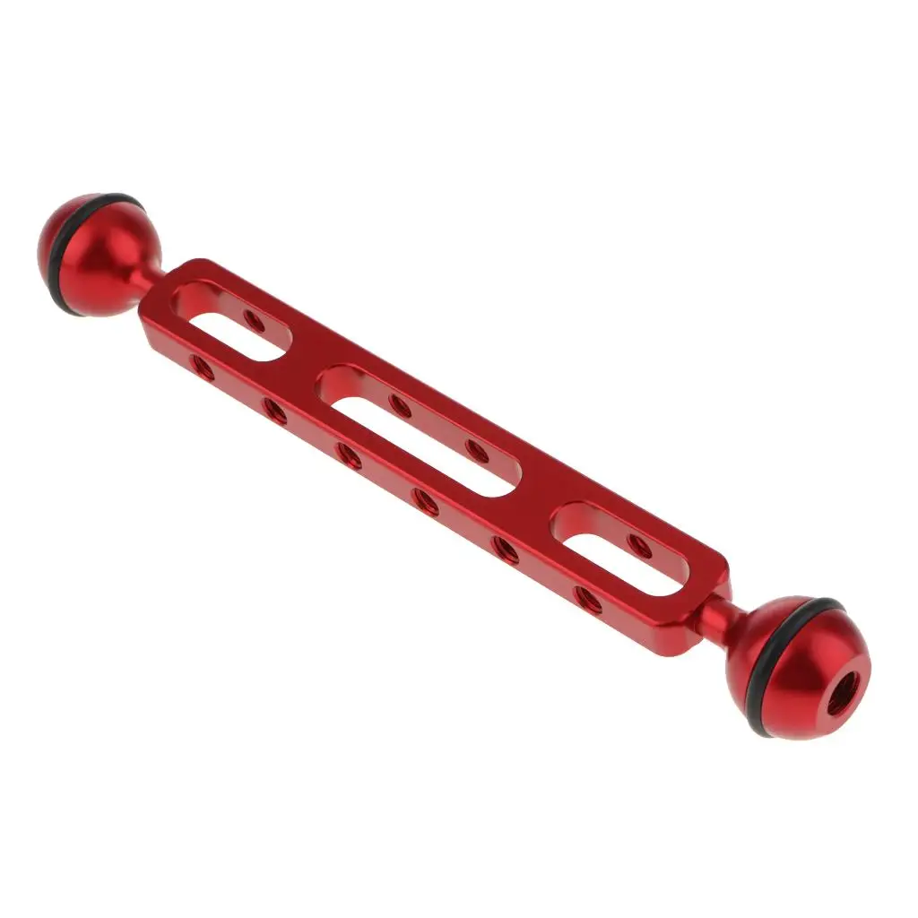 1 Piece Red Dual Ball Joint Extension Arm Connector Clamping Bracket for