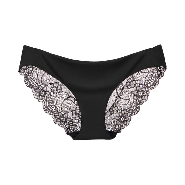 New Sexy Floral Lace Women's Panties Female Hollow Out Briefs Transparent  Low Rise Ladies Underwear Size M-XL Lingerie