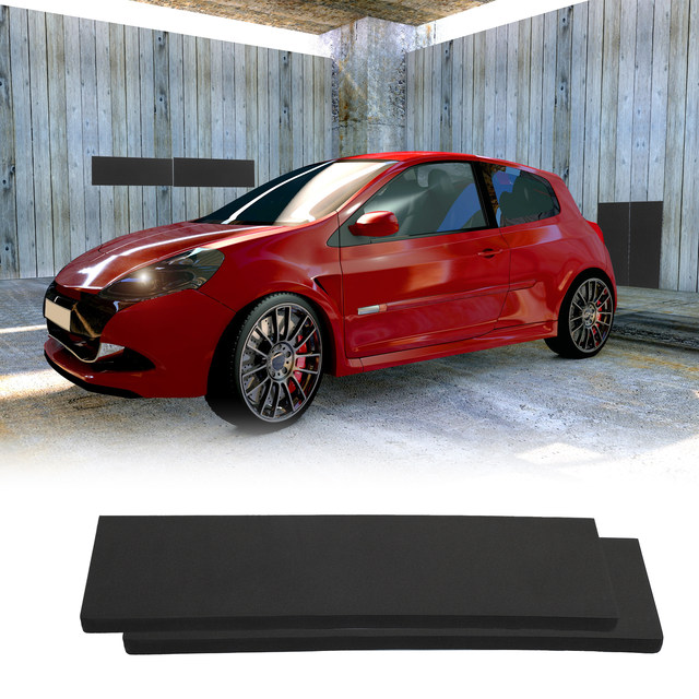 2-Pack White EVA Garage Wall Guards – Anti-Collision Strips For Car Doors (400x120x15mm)