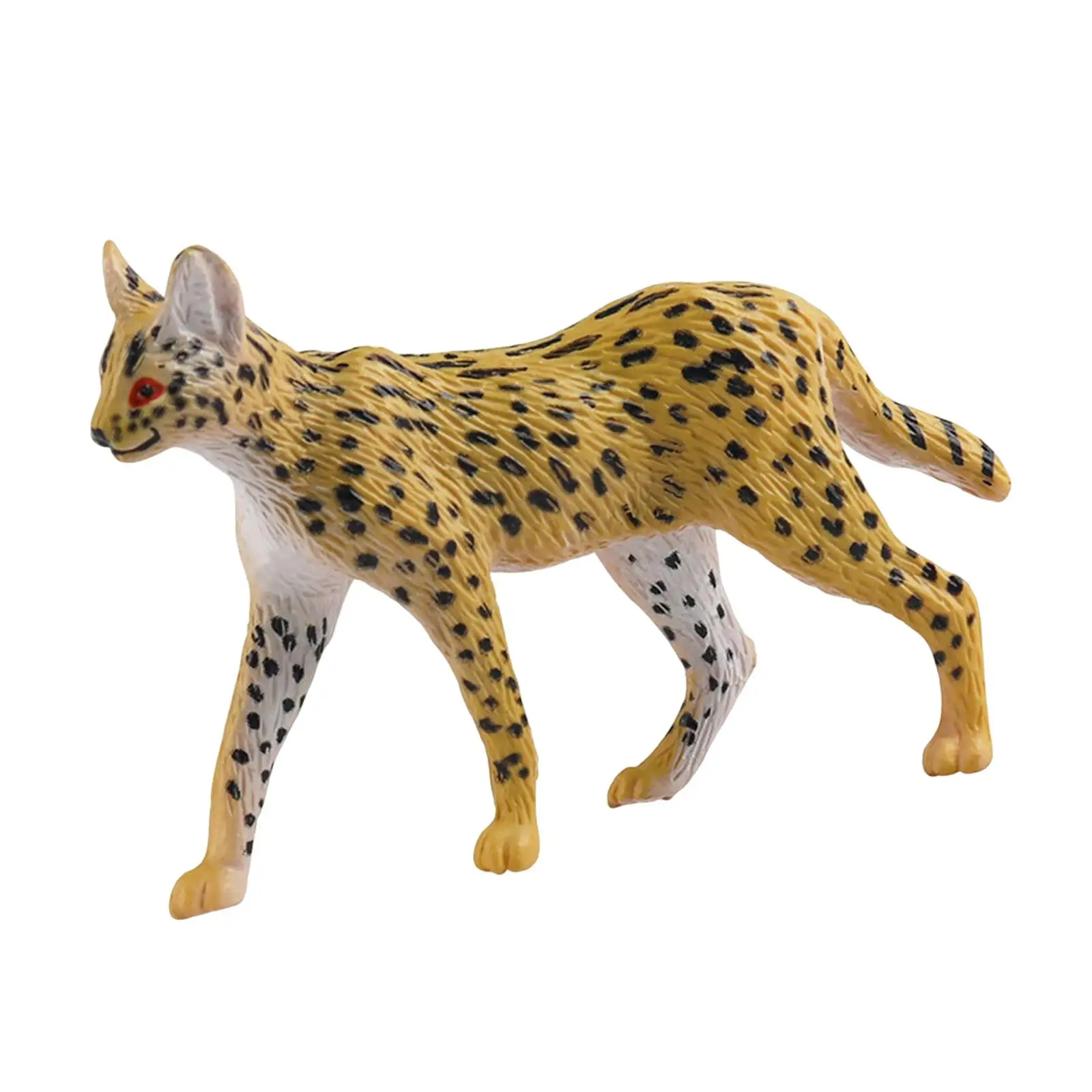 African Cat Figure Animal Model Statue Educational Toys Playset Action Figure for Shelves Party Toy Table Decor