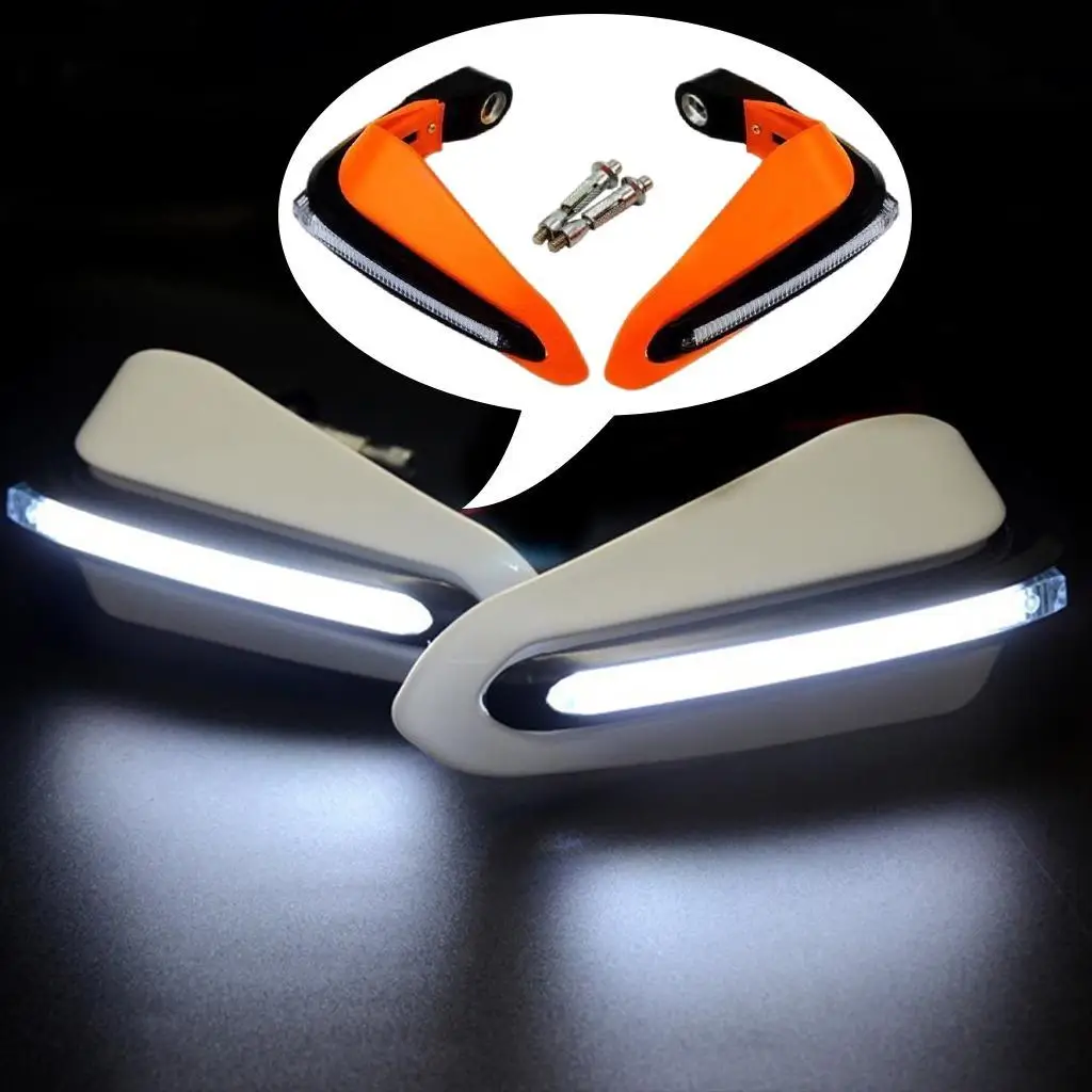 1 Pair Motorcycle LED Crash Protection Windproof