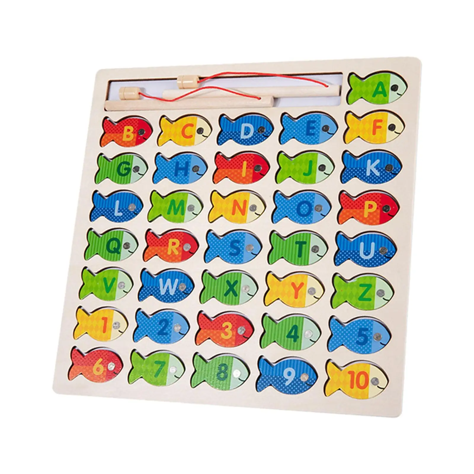 Wooden Fishing Game Play Set Developmental Toys Preschool Board Games Toys for Boys Girls