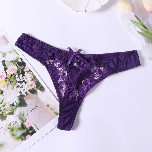 Women Underwear Panty Set Pattern Lace Underwear Low Waist Sexy