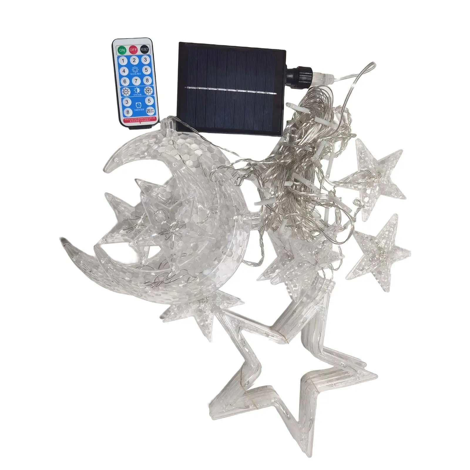 Solar Powered String Lights for Christmas New Year Home Decor Window Living Room