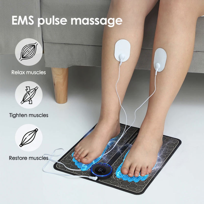 Best of Updated EMS Electric Foot Massager Mat TENS Muscle Stimulator Foldable Cushion Pulse Acupuncture Pain Relief Blood Circulation Reviews & Tips