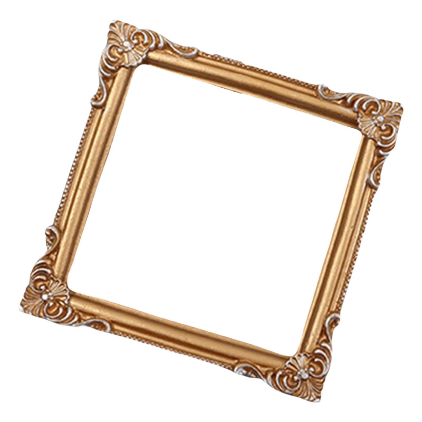 Resin Photo Frame Wall Mounting Decorative Attractive Antique Picture Frame for Office Bedroom Desk Photo Gallery Decoration