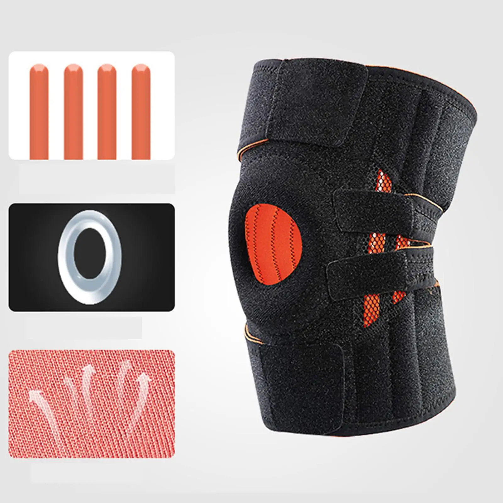 Compression Adjustable Knee Brace Arthritis Pad Patella Sleeve