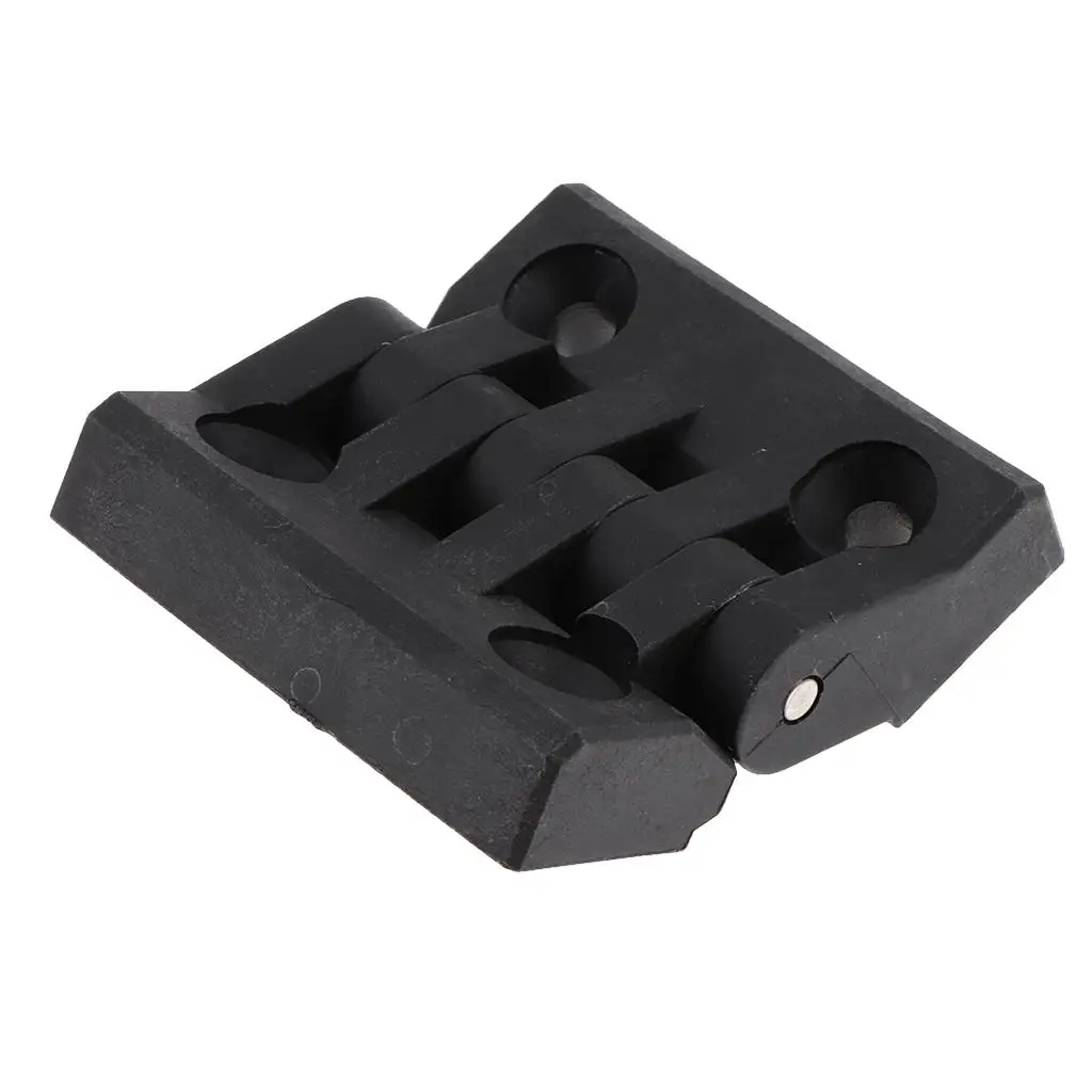 64mm X 64mm 4 Countersunk Holes Adjustable Position Control Hinge, Black