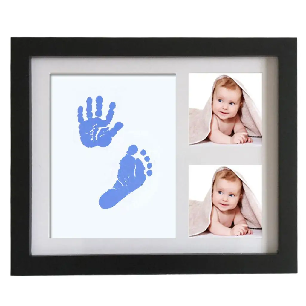 Baby Frame Keepsake Handprint Footprint with Ink Pad Photo Paper 23x28cm
