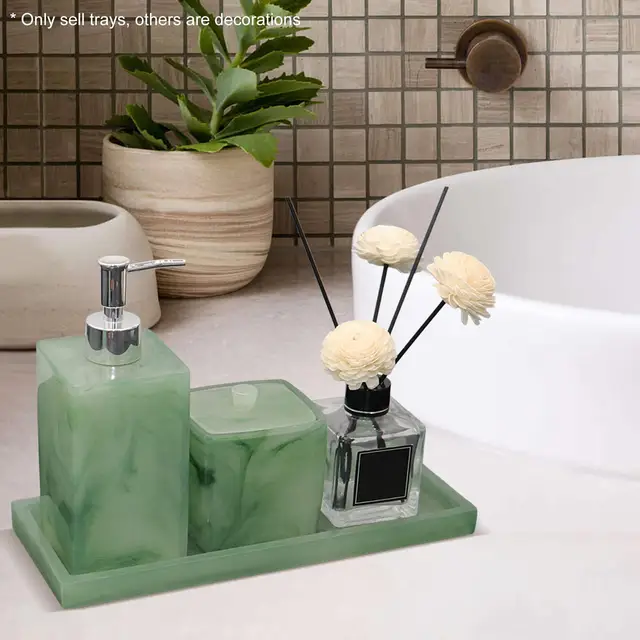 Bathroom Accessories Set Ceramic Soap Dispenser Toothbrush Holder Bathroom  Tumbler Soap Dish Vanity Tray Bathroom Decor Modern Marble Print Countertop
