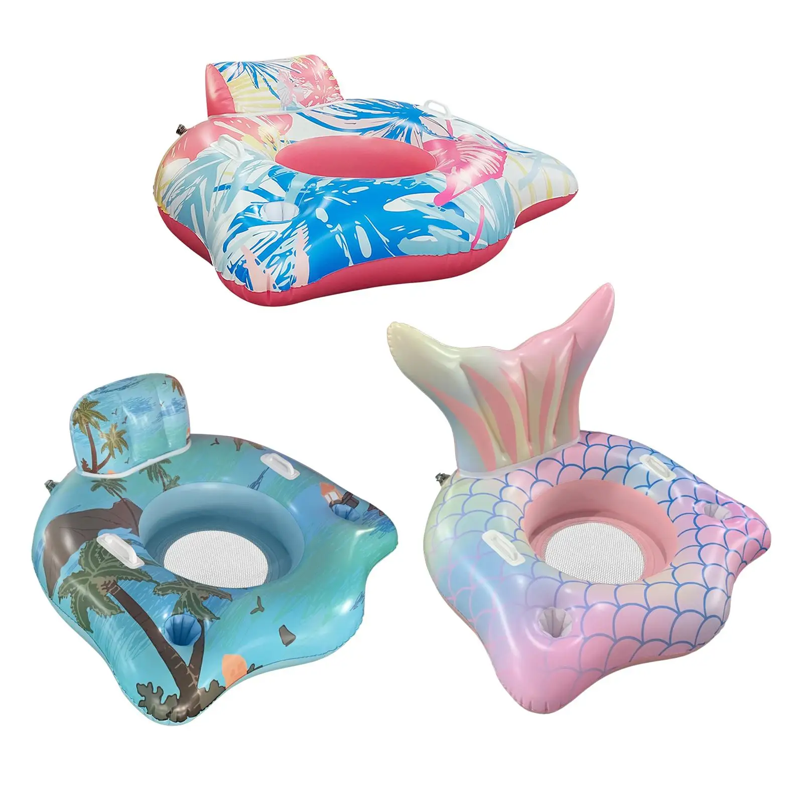Inflatable Pool Float Chairs Adults Water Tubes Floating for Themed Parties