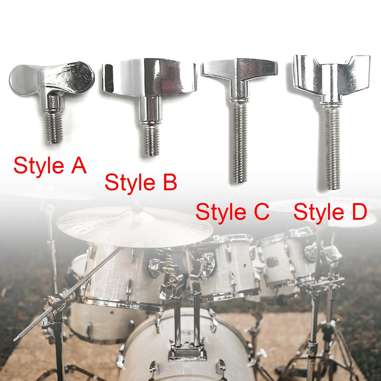 Drum Cymbal Stand Wing Nuts Nut Screw Release M6 Replacement Percussion Cymbal Replacement Drumset Kits Accessories