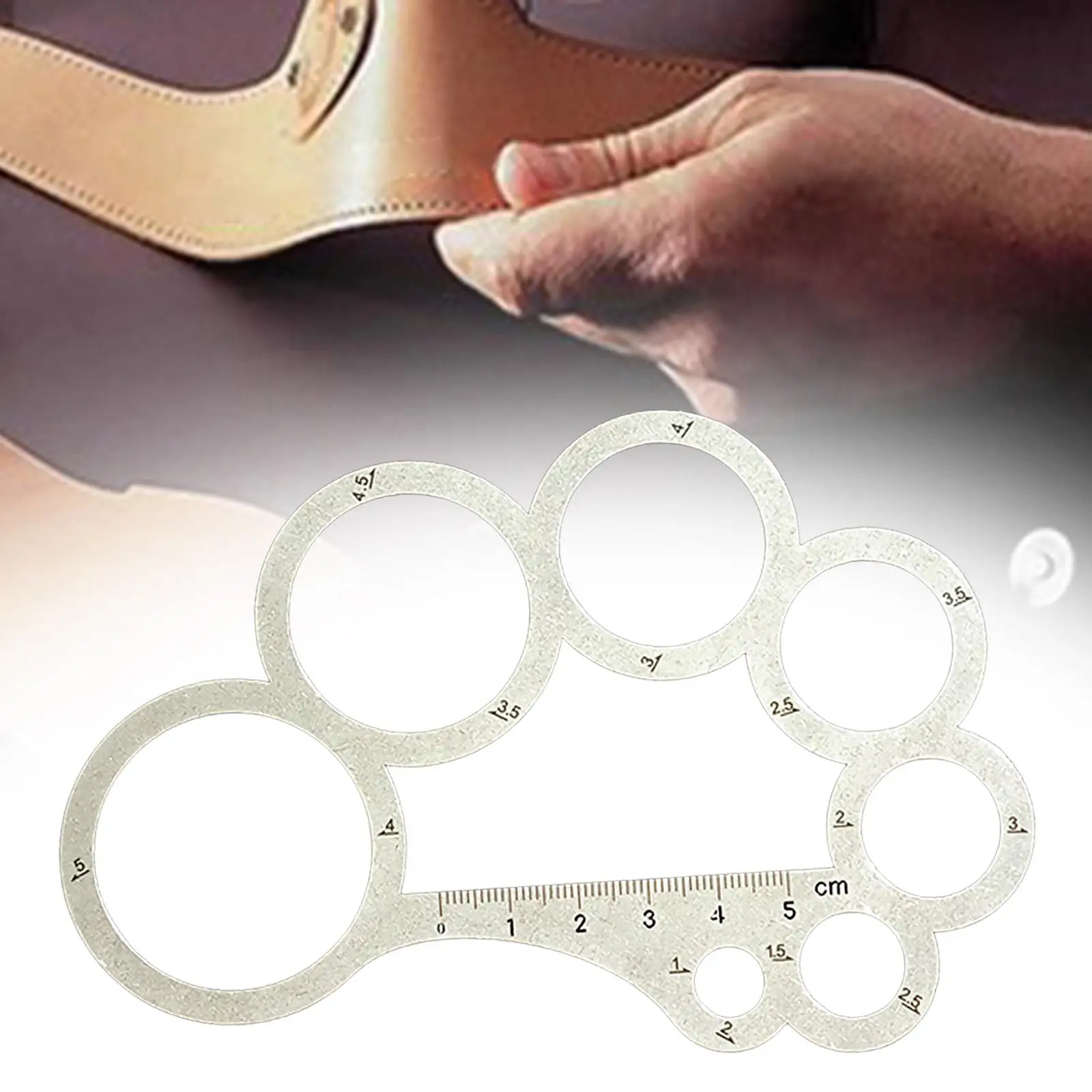 Leather Craft Drawing Ruler Leather Work Corner Cutting Ruler Tool