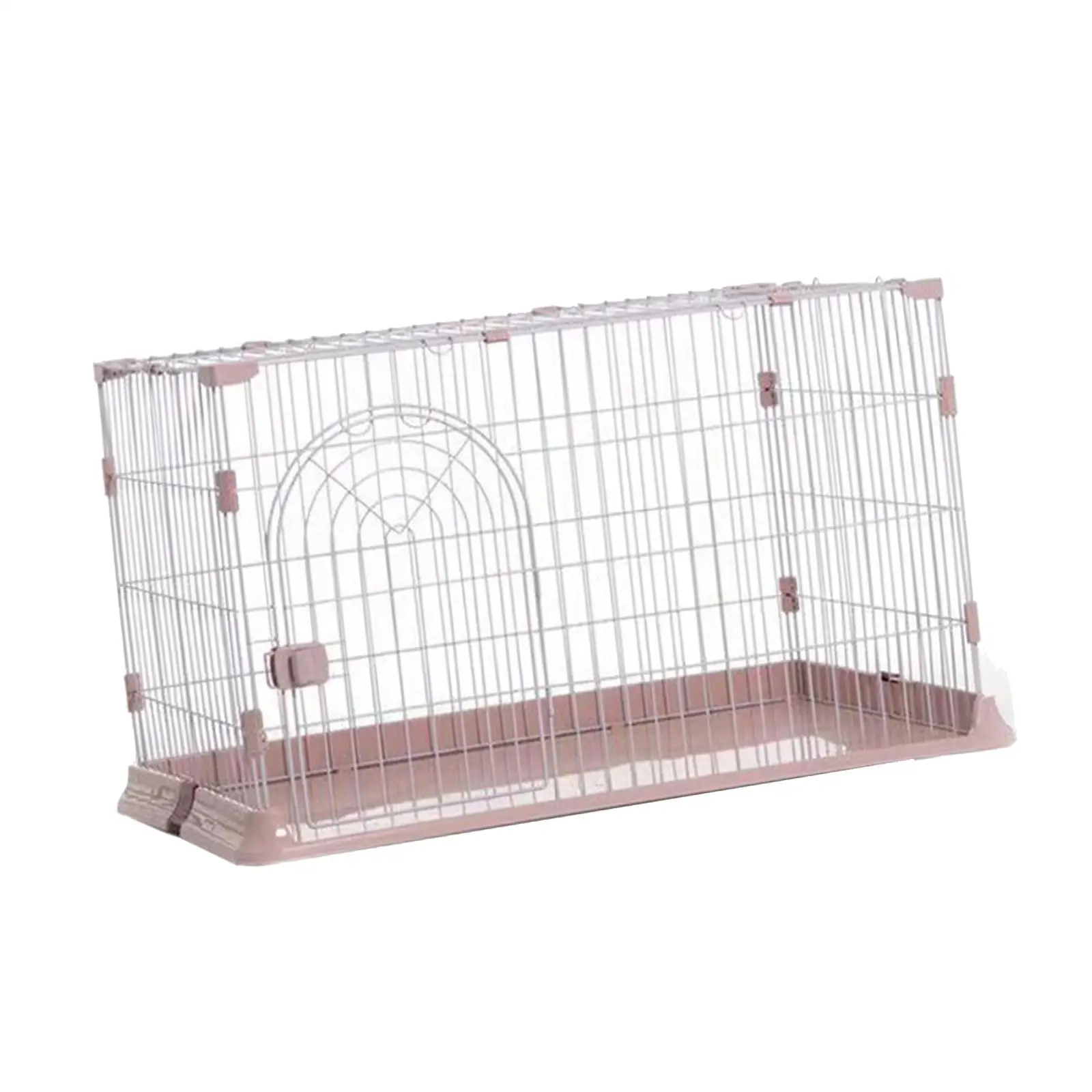 Dog Cage Folding Cage Easy Assemble Dog Crate Cover Kennel with Tray Carrier