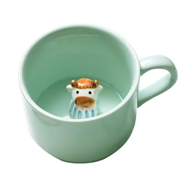 3d Cute Animals Coffee Mug Glass Water Cup Coffee Milk Juice Beverage  Drinking Glass Suitable For Hot Or Cold Drinks, Halloween Gift, Birthday  Gif, Christmas Gift Aesthetic Room Decor Art Supplies Summer