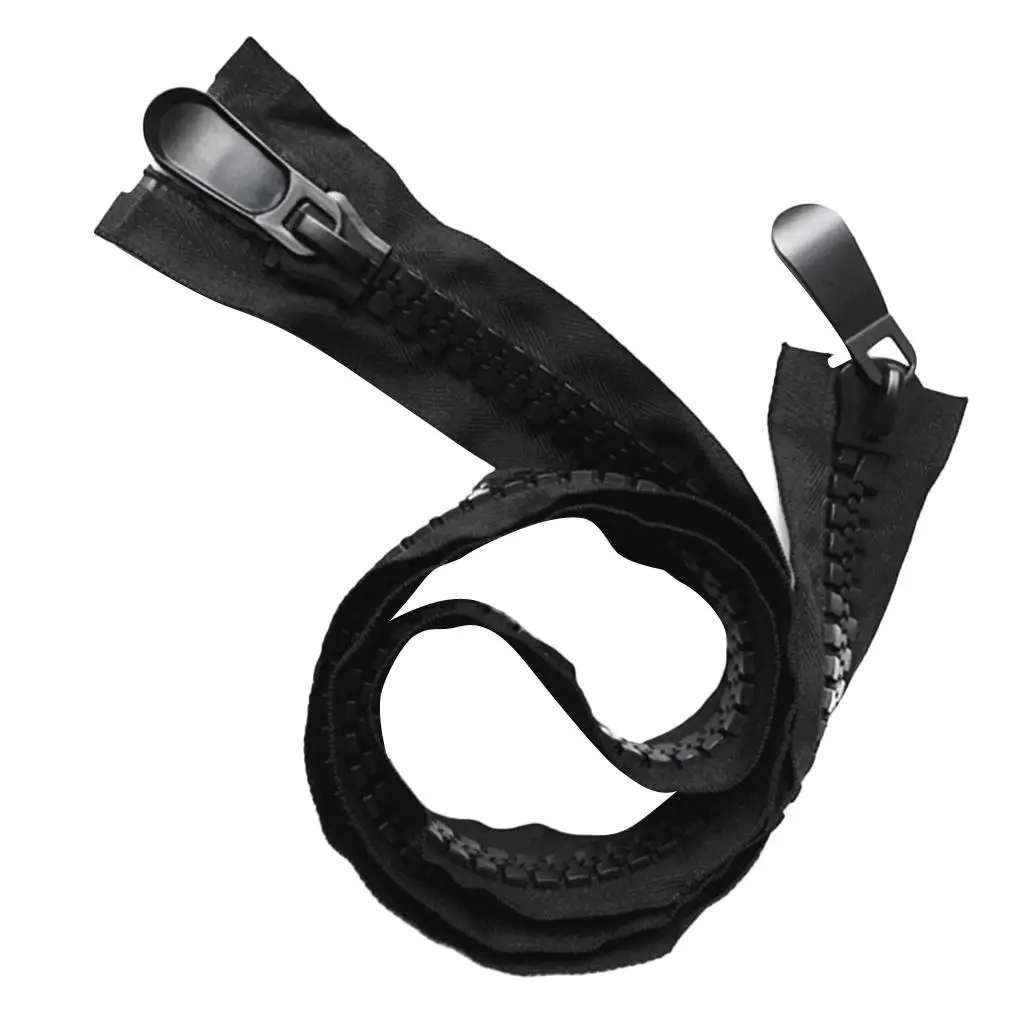#20 Marine Separating Zipper Bimini Canvas Outdoor 47inch, Black