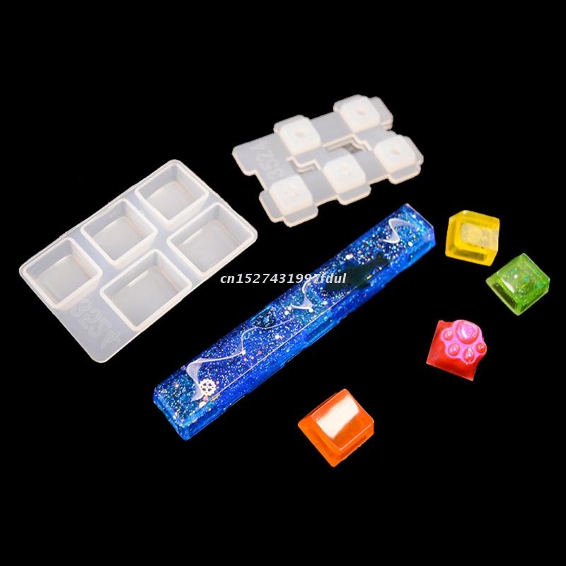 Epoxy Resin Mold Computer PC Gamer Pet Paw Keycaps Silicone Molds Compatible for Cherry MX Mechanical Gaming Keyboard