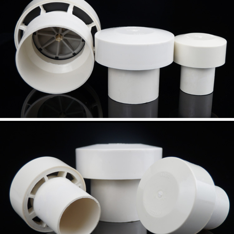 PVC belüftung ventil entwässerung rohr automatische lüftung und saug ventil nationalen standard 50 75 110 multi-funktion regen kappe – Detail 5