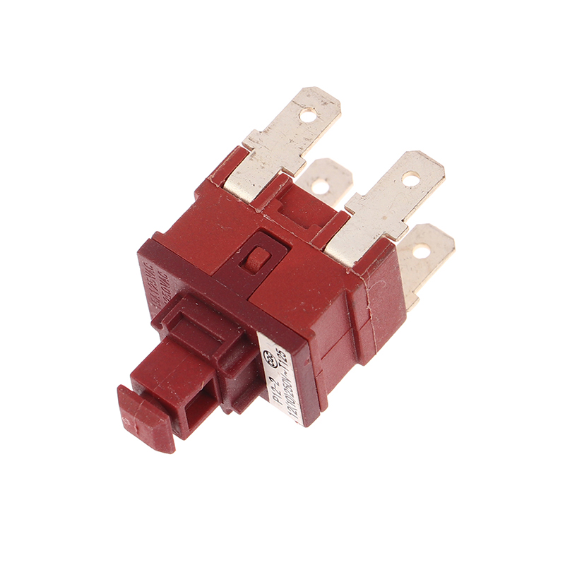Power Switch Push Button KAN-L5 P12-2 Switch 8A 250VAC 2/4pin Self-locking for Water Heater Vacuum Cleaner