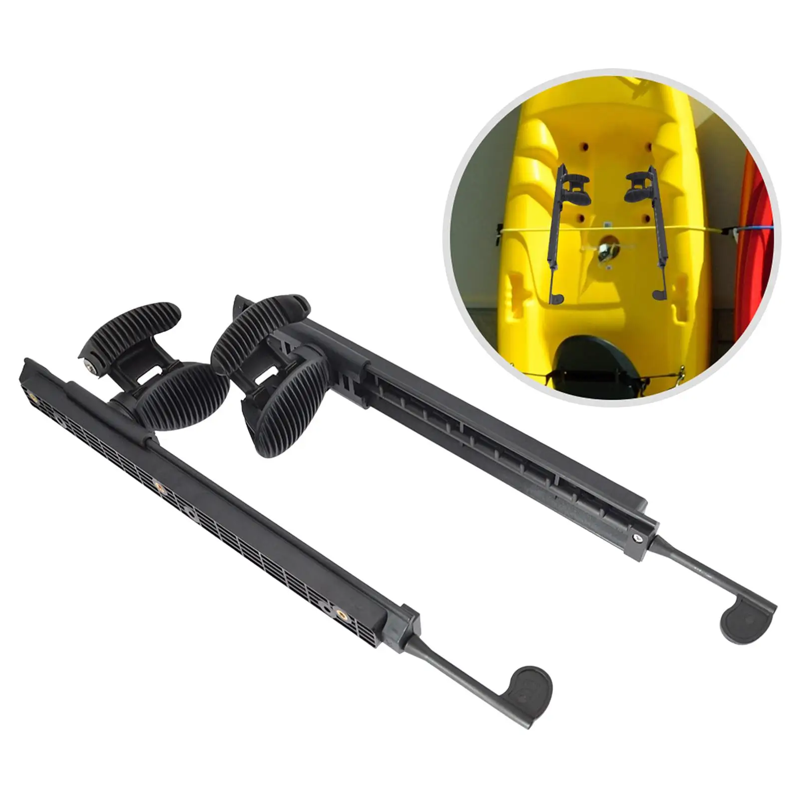 1 Pair Adjustable Kayak Foot  Pedals Kayak Foot Pegs Footrest Rudder Control Foot Controlling Tools