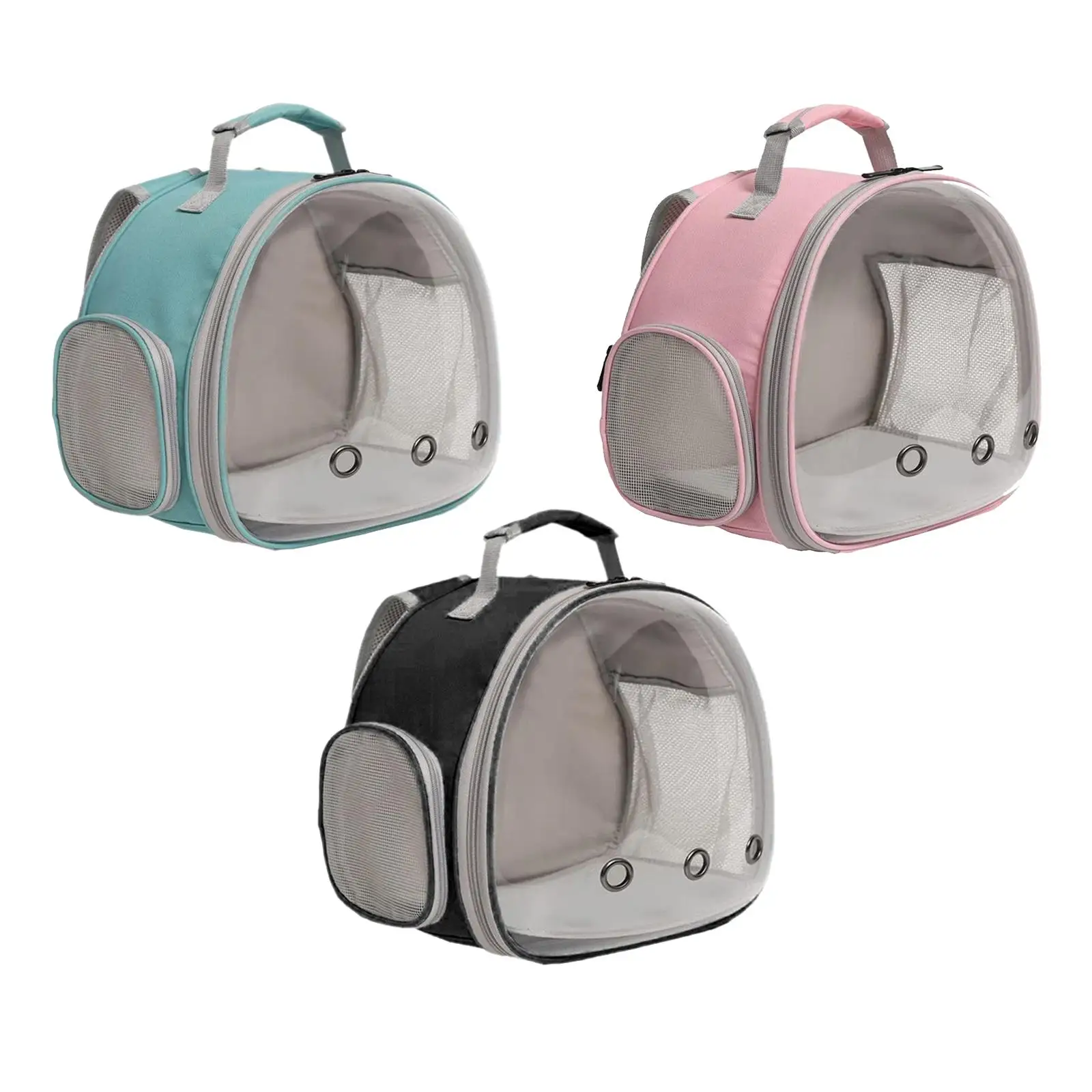 Pet Hamster Carrier Backpack Breathable Clear Window Multifunction Pouch Pet Travel Bag Carrying Bag for Hedgehog Parrot Bird