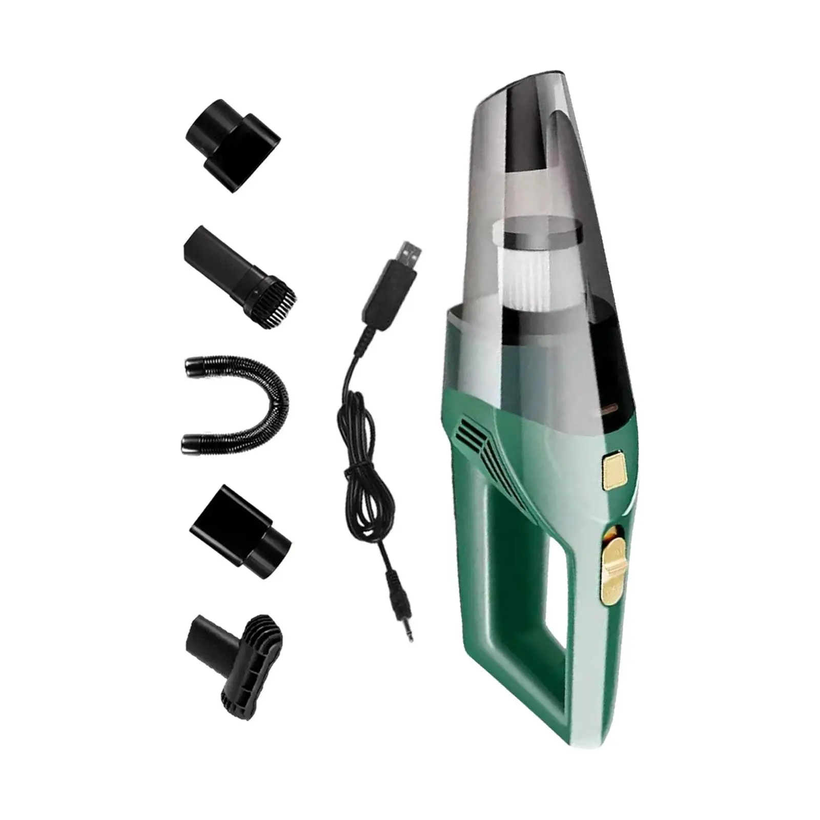4800PA Car Vacuum Cleaner Wet and Dry Using for Pet Hair Detailing Cleaning