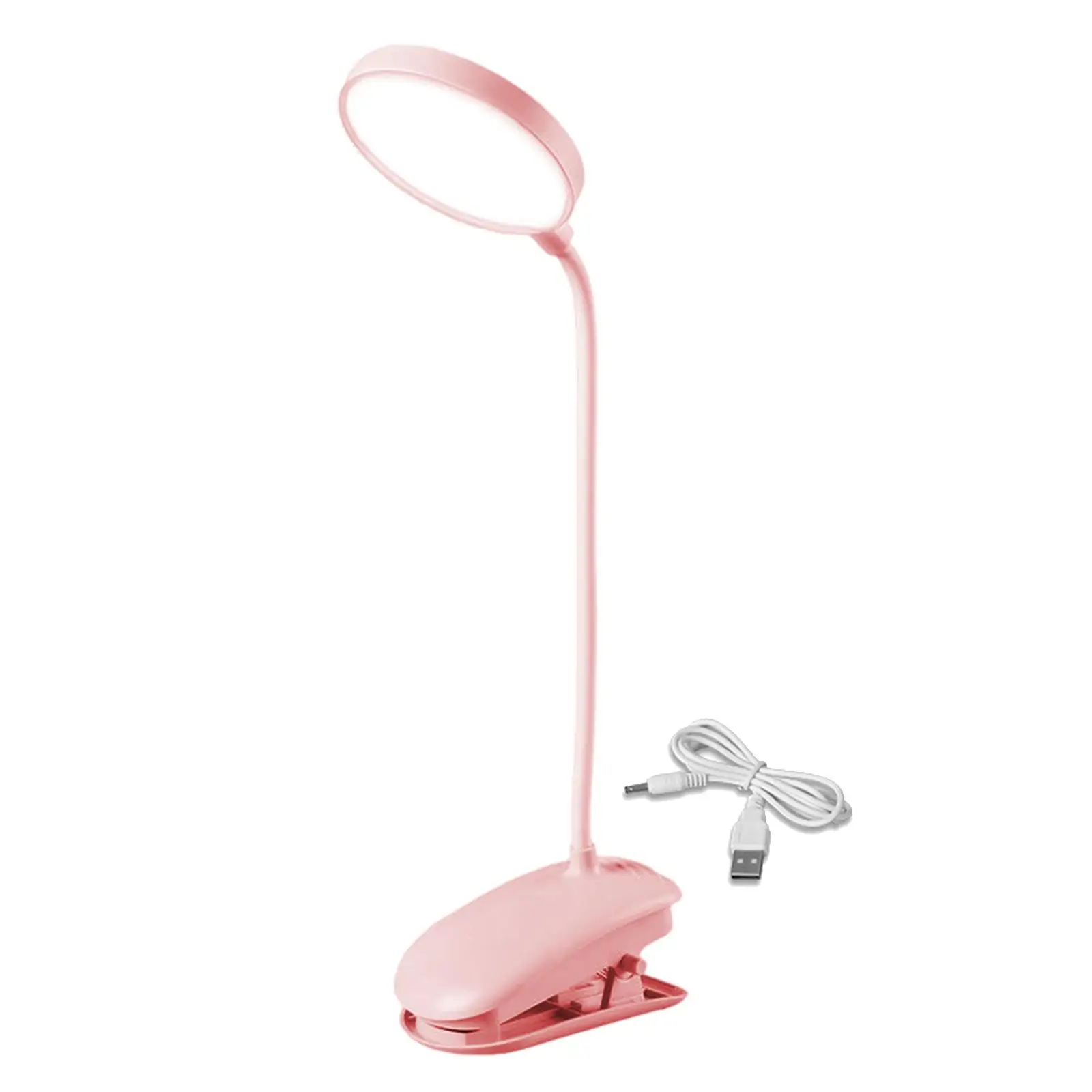 LED Desk Light Table Lamp Clip On Dimming Rechargeable Eye Protection Flexible Adjustable Clamp Light for Bedside Bedroom Dorm