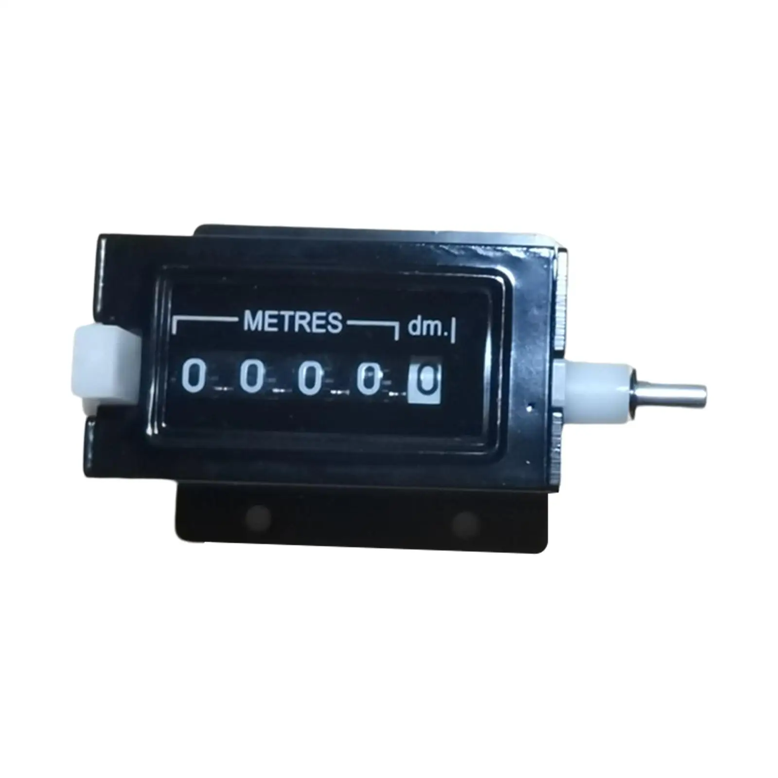 Resettable 0-9999.9 Manual Tally Counter Clockwise Increase Mechanical Counter Metal Housing Rotary Counting