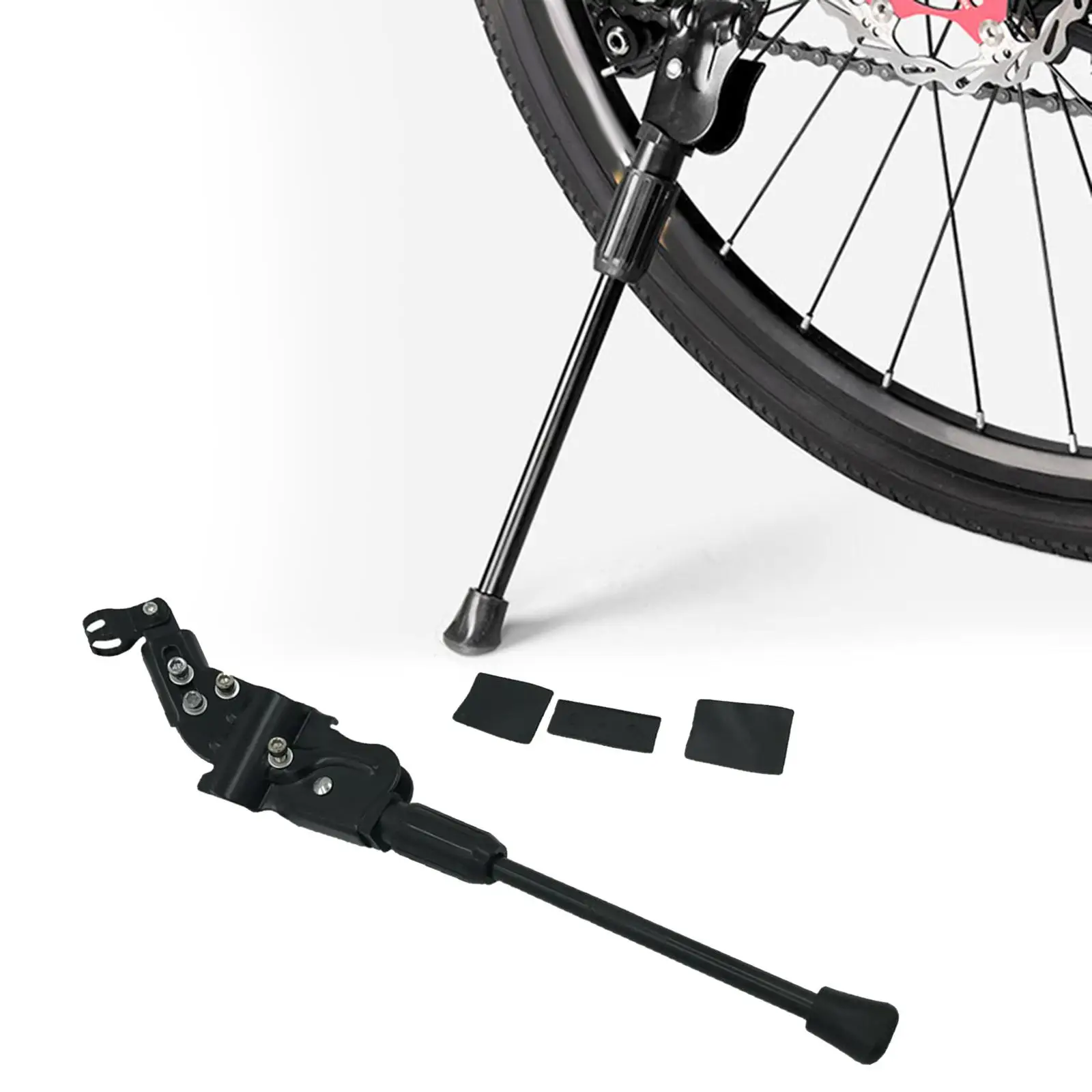 Bike Kickstand Single Side Bicycle Stand for 26 inch Mountain Bike Wear Resisting Waterproof Anti Slip Parking Stand Rear Mount