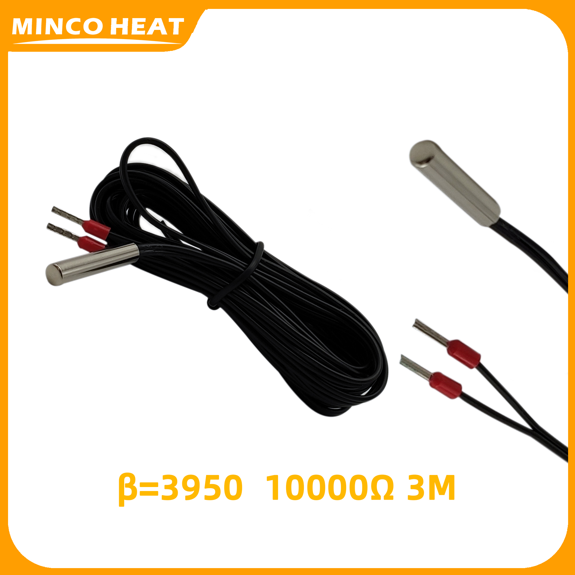 Датчик Minco Heat NTC 3950 3435 для термостата, 10K, Ом, 2 м, 3 м |  AliExpress