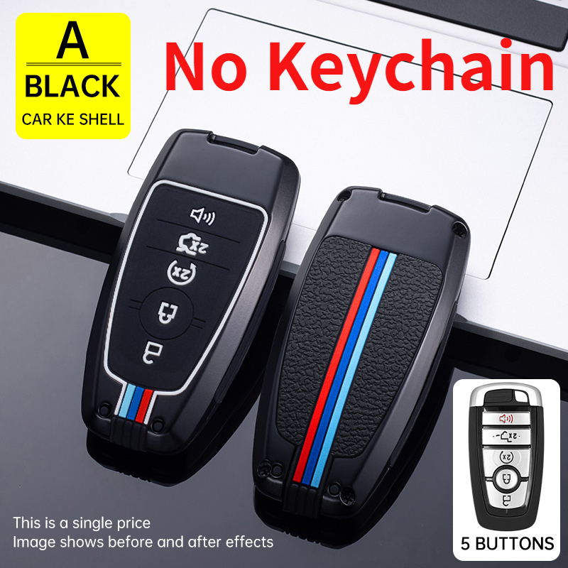 New Black Metal Auto Chiave A Distanza Della Copertura Della Cassa Del Supporto Per Ford Fusion Mustang Explorer F-150 F-250 F-350 2017 2018 Accessori Auto - Sc91434ad28064cf29247d091f3e6e634F