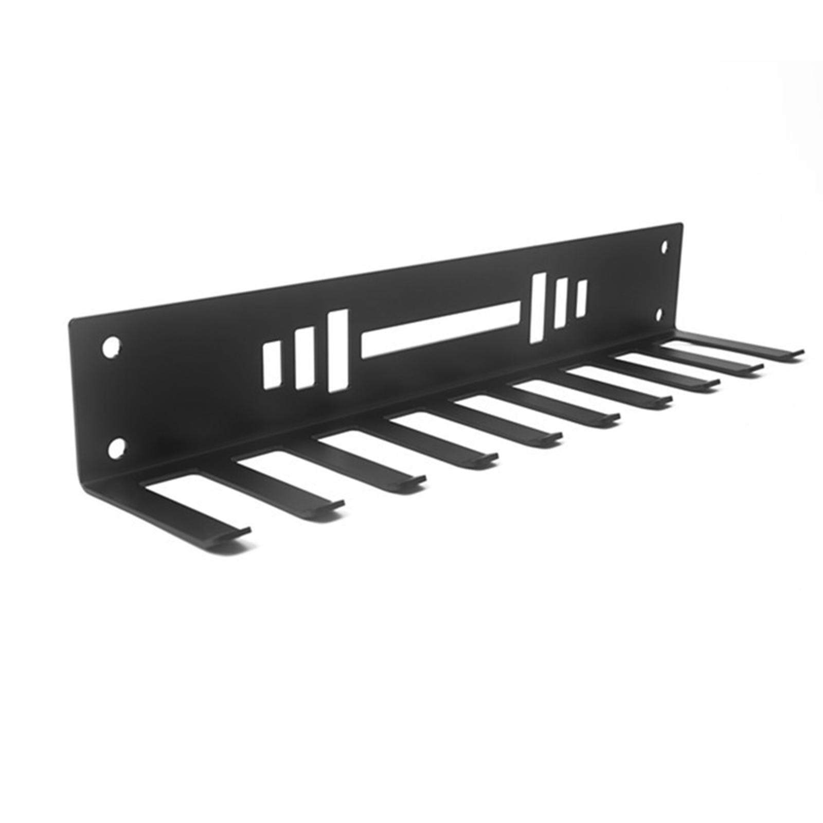 Heavy Duty Gym Storage Rack Wall-Mounted Hanger W/ 10 Hook Lifting Belts