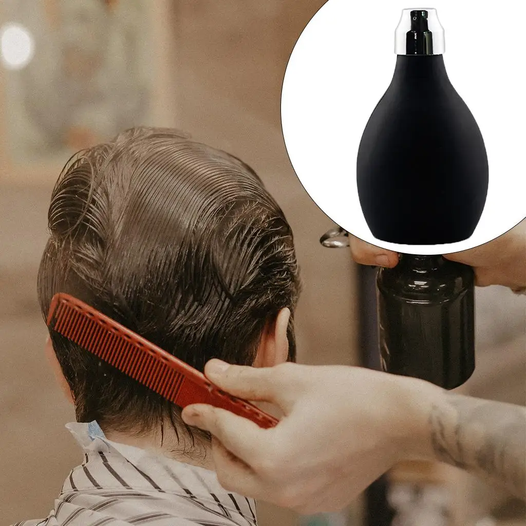 Silicone Barber Powder Spray Bottle Reusable for Home and Hair Salon Tools Portable