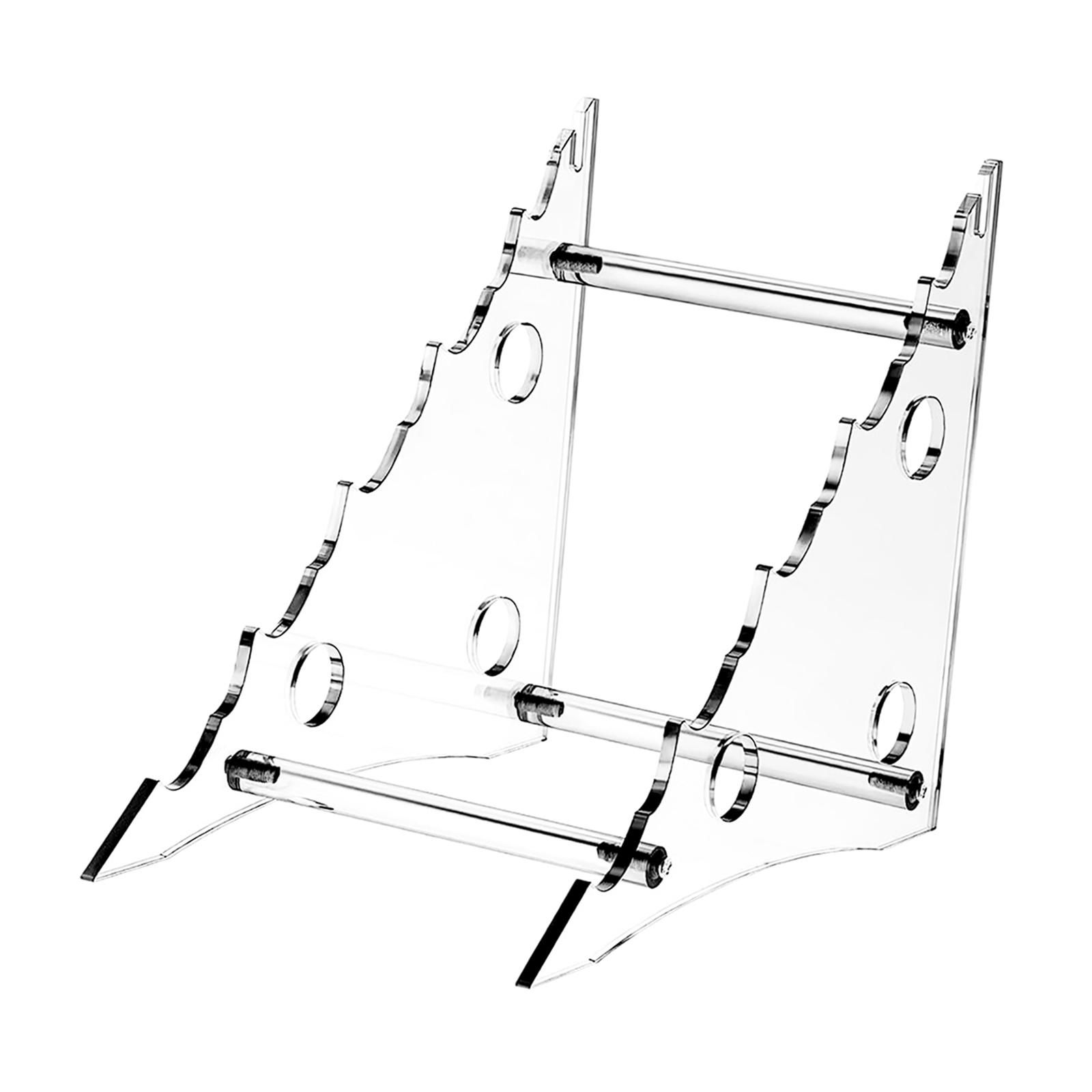 4 Tiers Acrylic Display Stand Bracket Easel Stands Display Holder for Decor