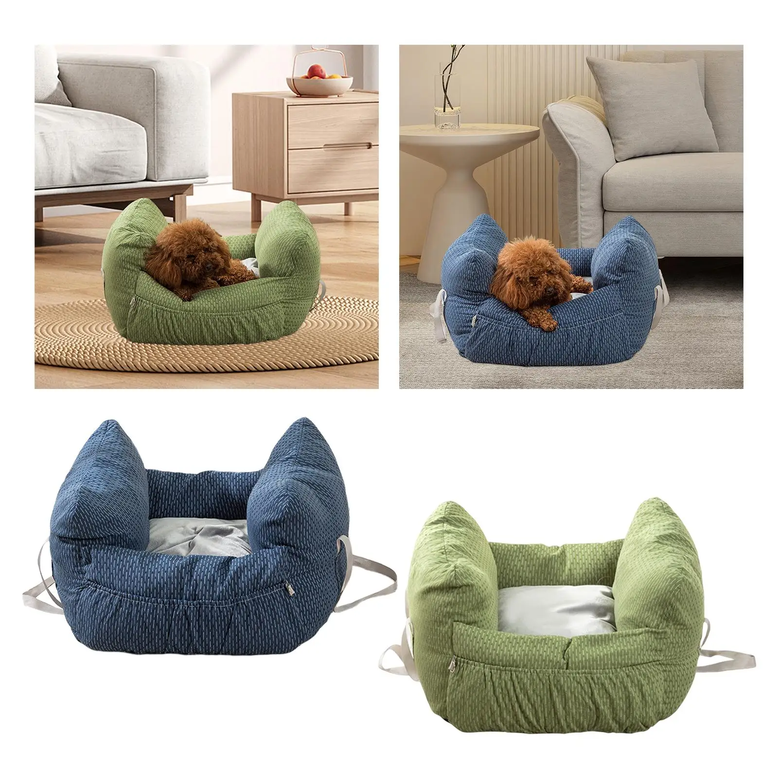 Dog Car Seat Bed Nest Soft Durable Non Slip Wear Resistant Seats
