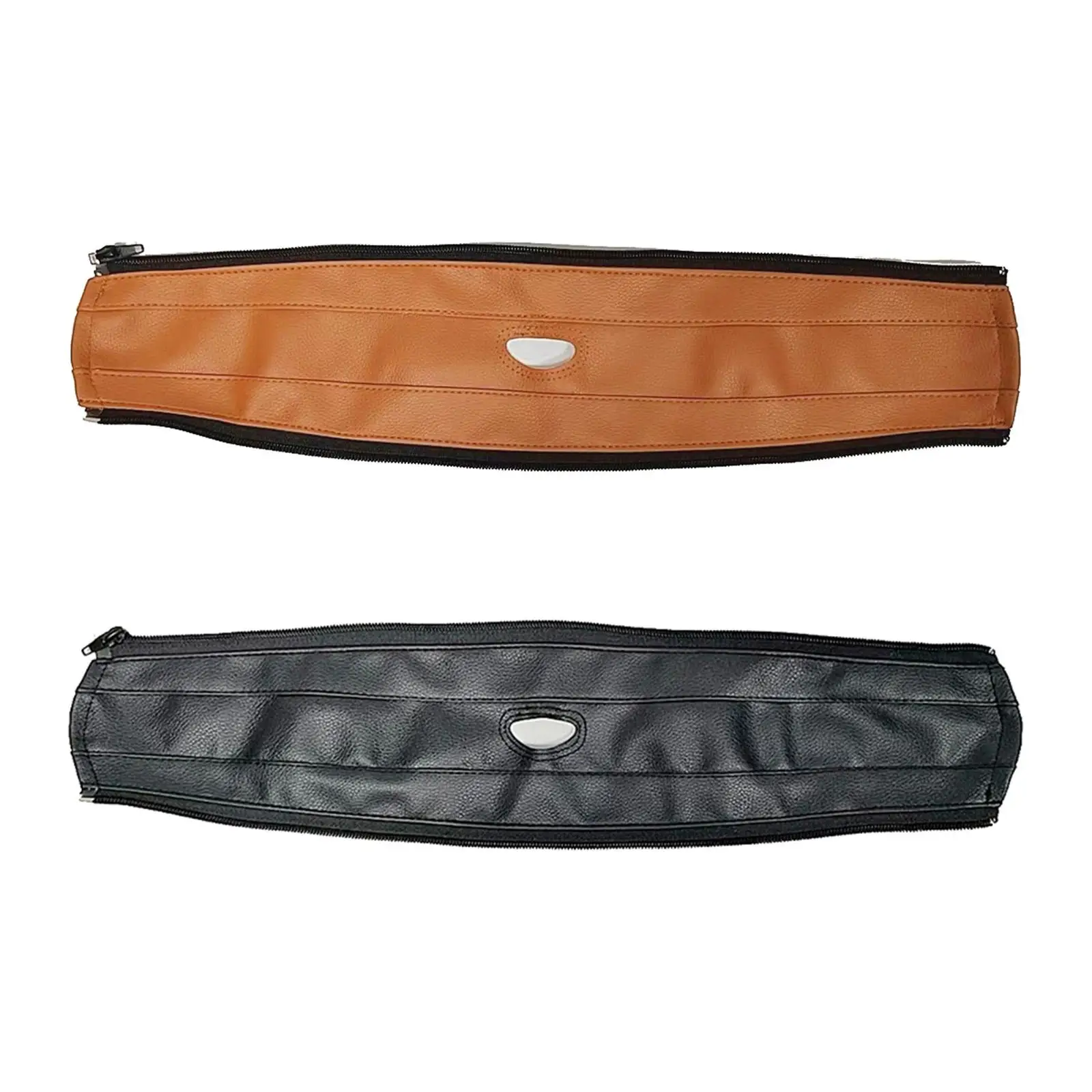 Stroller Handlebar Cover Pushchair Zipper PU Leather Armrest Cover for Doona