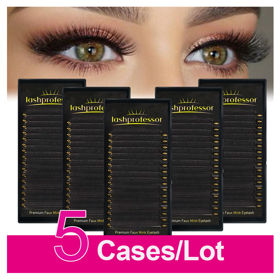 Best of Lashprofessor 5 Trays / Lot Faux Mink Lashes Russian Volume Eyelash Extension Premium Matte Classical Eyelashes For Makeup Cilios Reviews & Tips