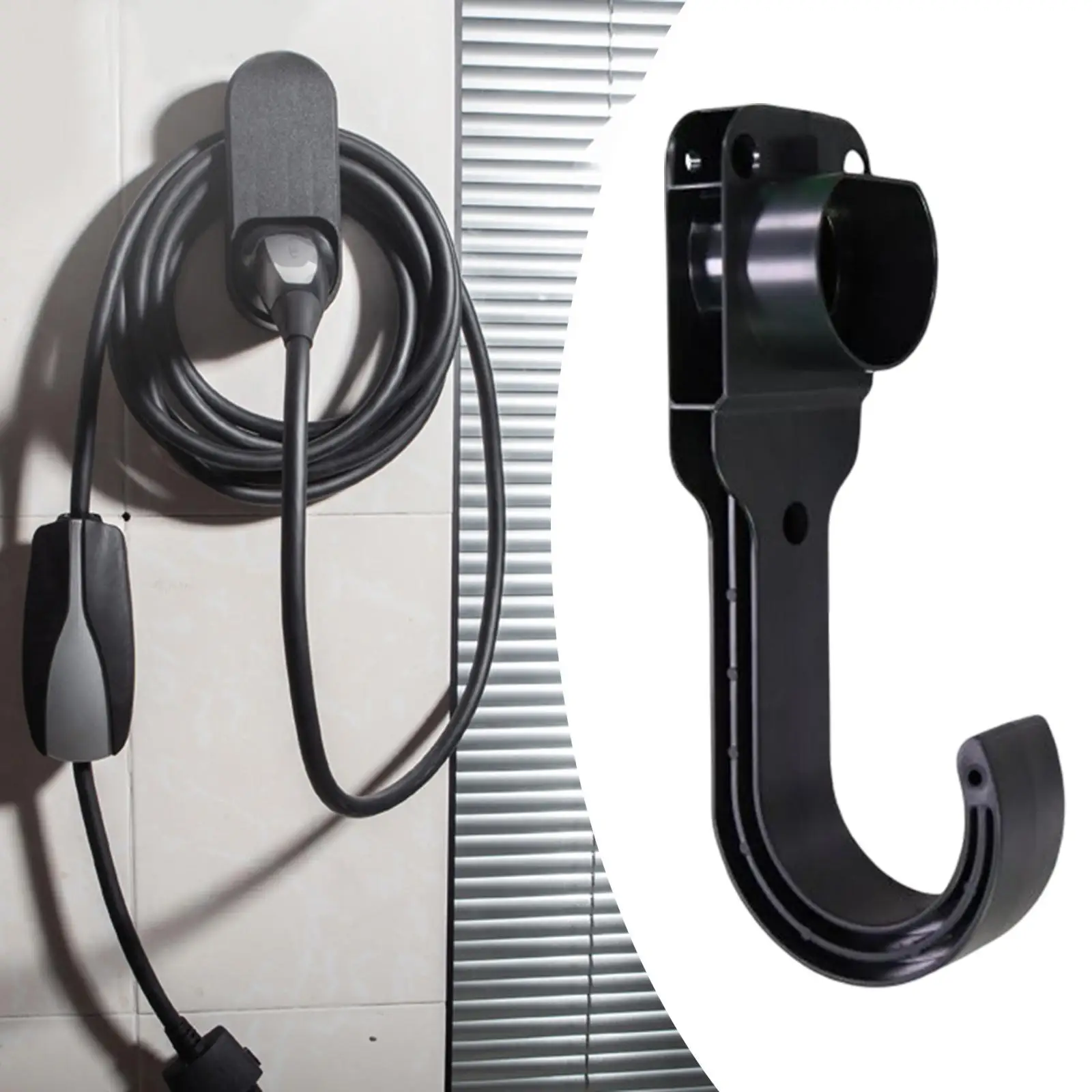 Holder Car Charging Cable Accessory Wall Mount Bracket Electric Vehicle