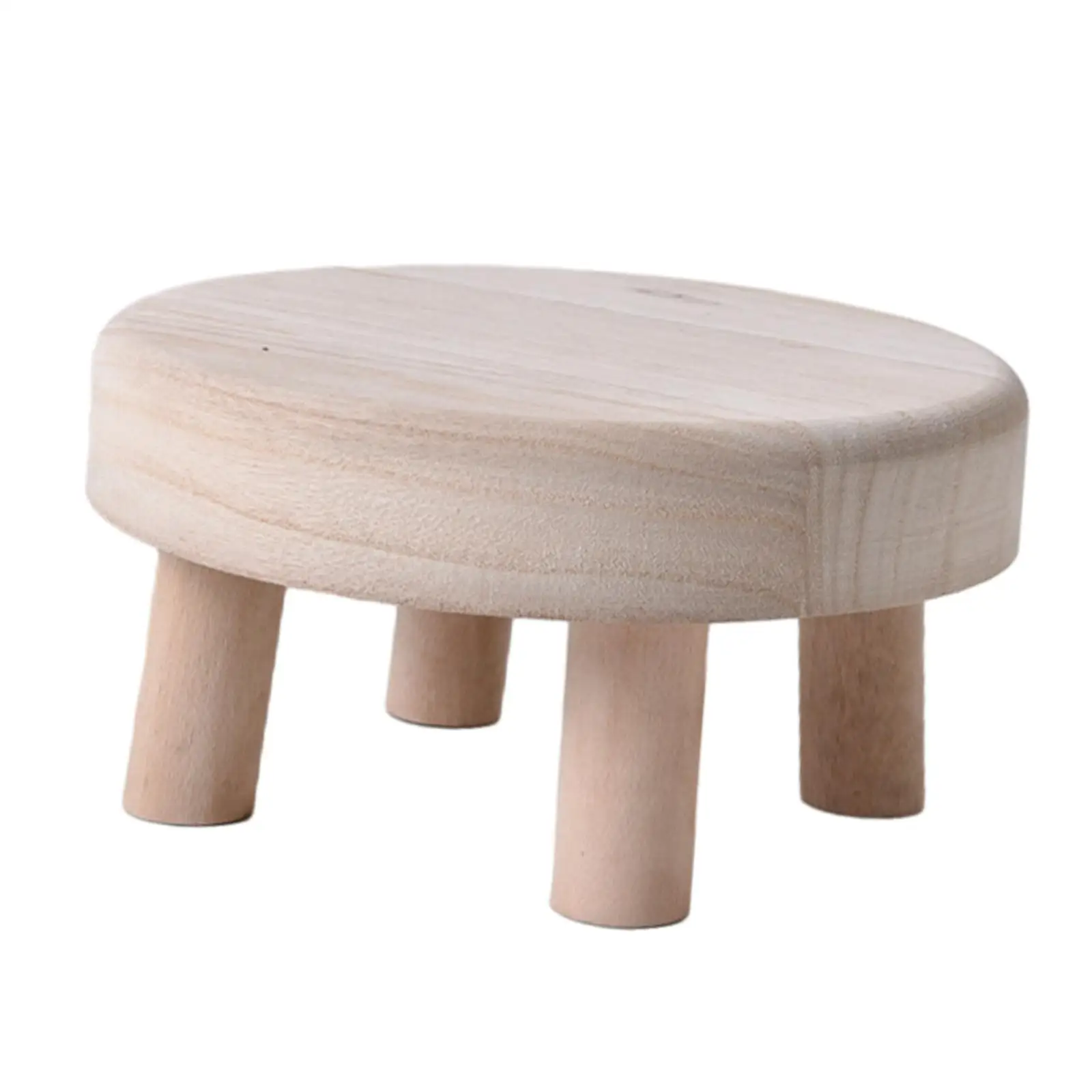 Wooden Flowerpot Stand Bonsai Shelf Step Foot Stool Kids Stool Flower Pot Holder for Living Room Entryway Office Garden Tabletop