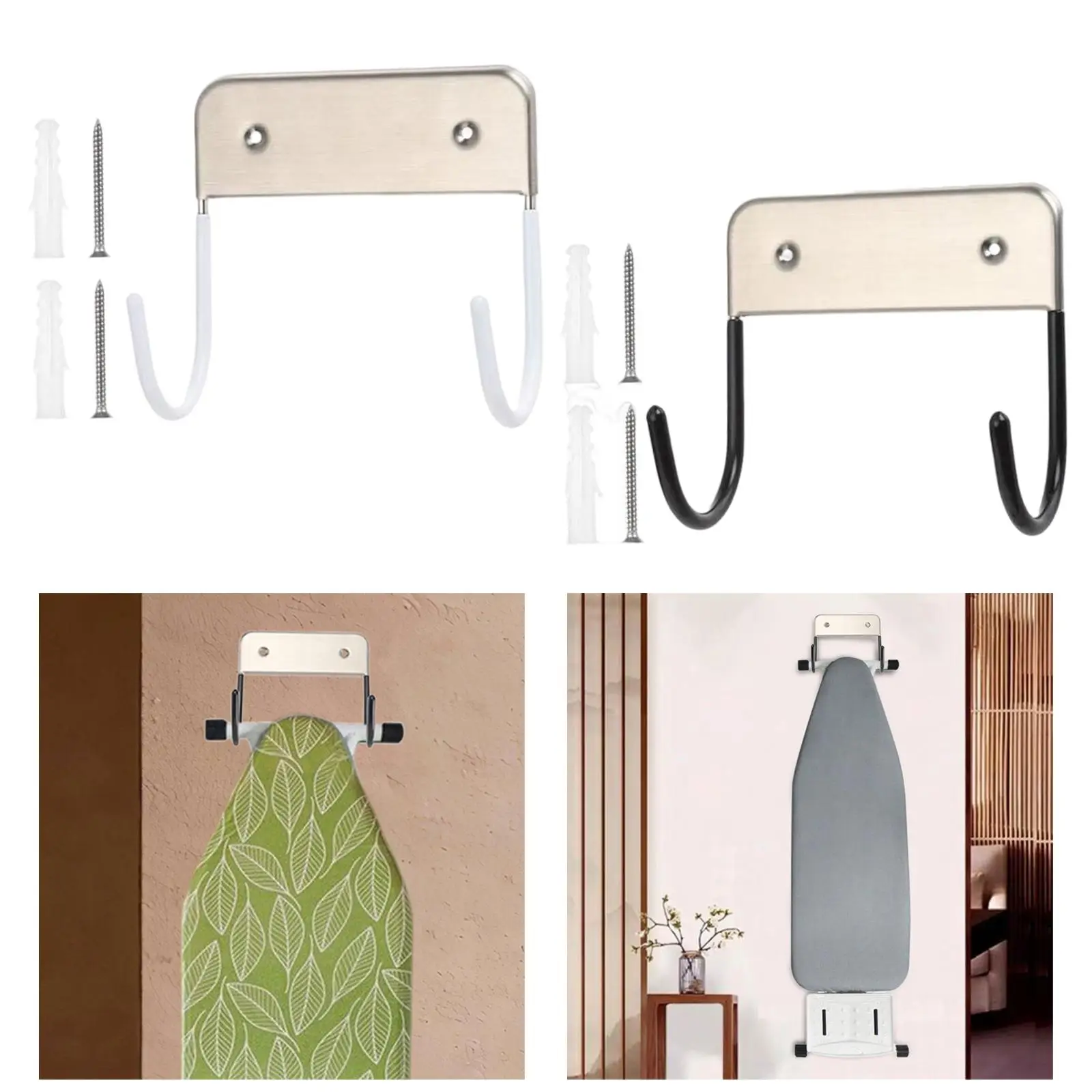 Home Ironing Board Holder Wall Hanging Removable for Home Door