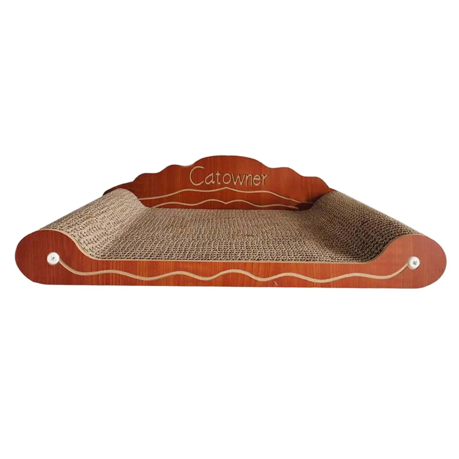 Cat Scratcher Bed Corrugated Cardboard Sturdy Stable and Durable