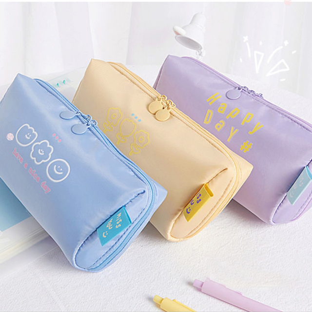 Pencil Bag School Box Pencils Pouch Stationery Supplies Box Students Large  Capacity Pencilcase Pencil Bag Flexible Big Pencil